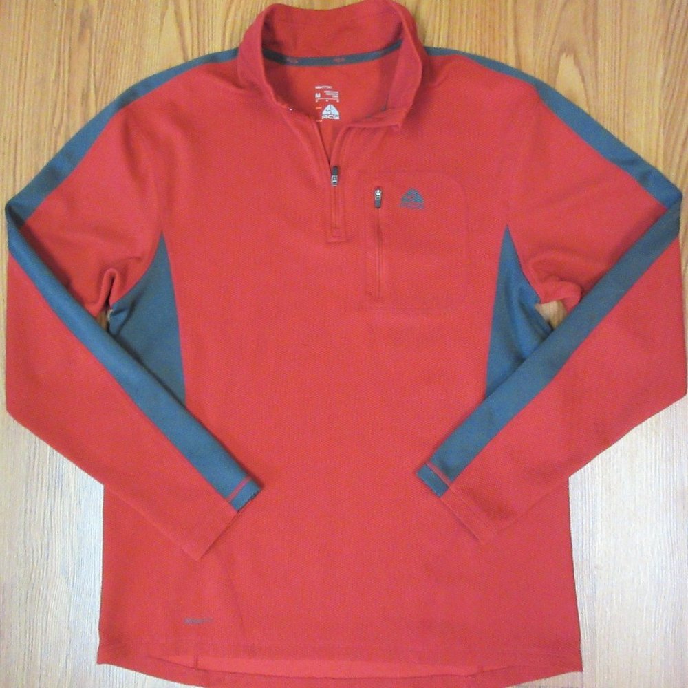 ACG NIKE FITDRY LIGHTWEIGHT JACKET RED & GRAY
